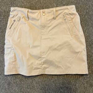 Merrell Skort Women's Size 4 Khaki Beige Hiking Activewear‎ Outdoor Mini Skirt